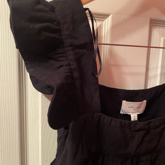 NWT Tuckernuck Pomander Place Black Hazel Flutter Sleeve Dress, M or L - Picture 7 of 12